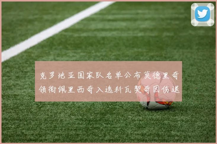 克罗地亚国家队名单公布莫德里奇领衔佩里西奇入选科瓦契奇因伤退赛